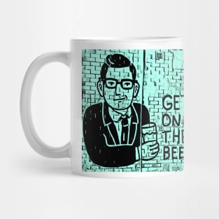 Get on the Beers with Dan Andrews Blue Mug